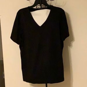 Avenue Tops - Avenue stretch black cotton tee Avenue Tops - Avenue stretch black cotton tee